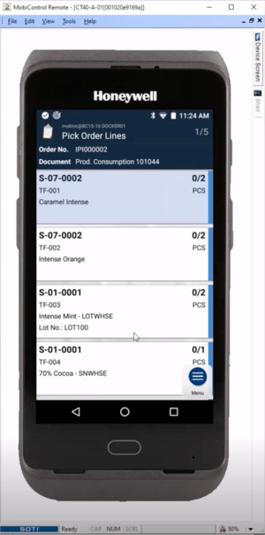 Tasklet WMS - See The Bins You Are Picking From