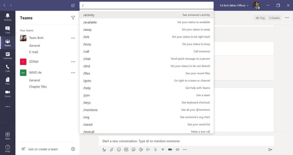 ms-teams-commands