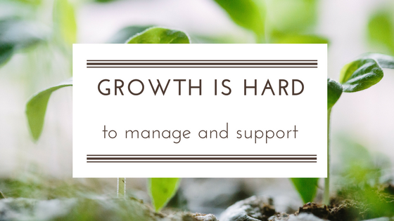 Difficulty managing growth in SME