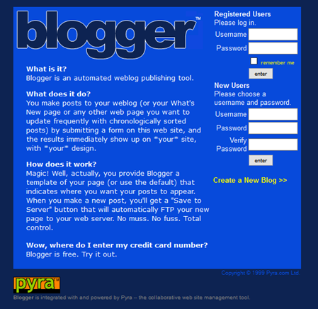 Blogger -- better known as BlogSpot